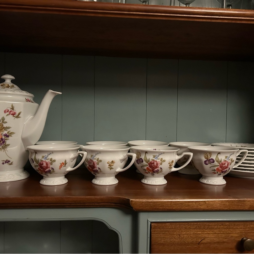 Rosenthal Floral Tea Set - White and Multicolor